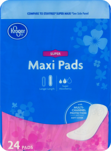 Kroger® Super Maxi Pads Perspective: front