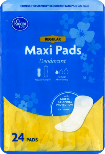 Kroger® Scented Regular Maxi Pads Perspective: front