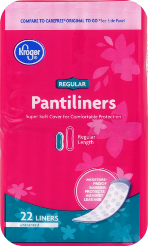 Kroger® Unscented Regular Pantiliners Perspective: front