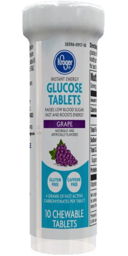 Kroger® Grape Glucose Tablets Perspective: front