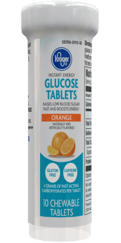 Kroger® Orange Glucose Tablets Perspective: front