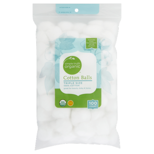 Simple Truth Organic™ Cotton Balls Perspective: front