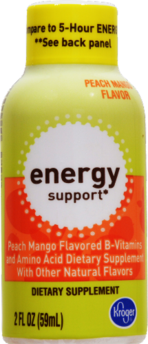 Kroger® Energy Support Peach Mango Shot Perspective: front