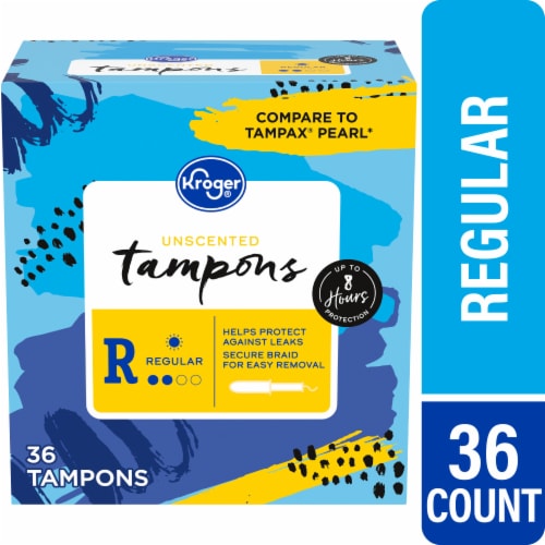 Tampax Pearl Active Regular Absorbency Unscented Tampons, 36 ct