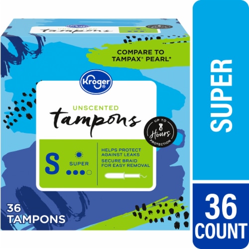 Kroger® Tampons Super Absorbency Unscented Perspective: front