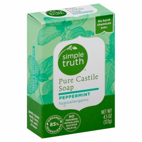 Simple Truth™ Peppermint Pure Castile Bar Soap Perspective: front