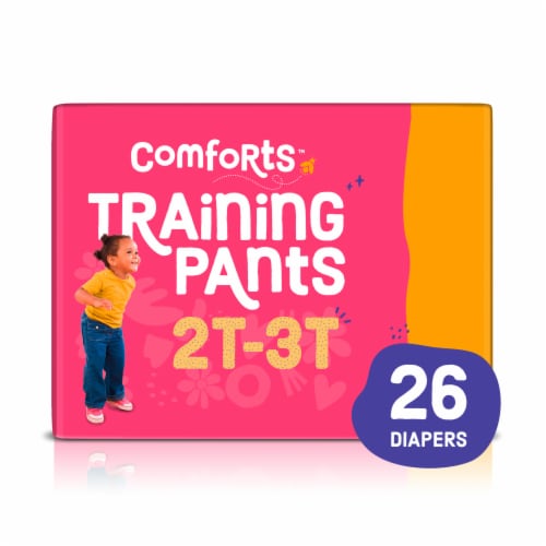 Comforts™ Day & Night 2T-3T Girls Training Pants Perspective: front