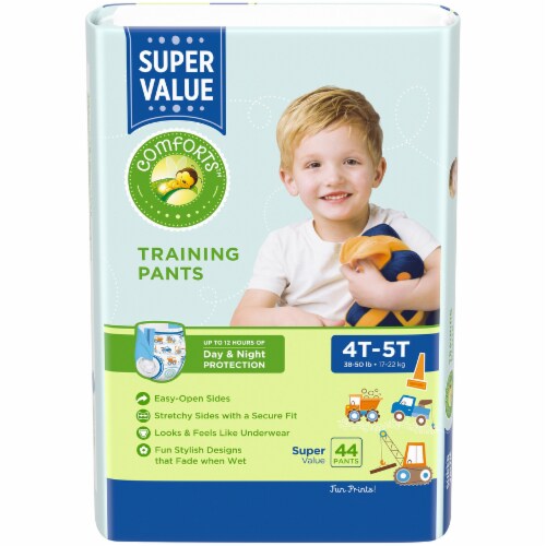 Comforts™ For Toddler Day & Night Training Pants Boys 4T-5T Perspective: front