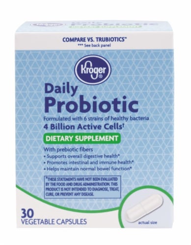 Kroger® Daily Probiotic Dietary Supplement Perspective: front