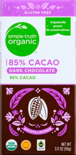 Simple Truth Organic® 85% Cacao Fair Trade Dark Chocolate Bar Perspective: front