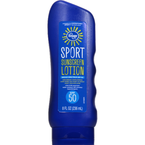 Kroger® Sport Sunscreen Lotion SPF 50 Perspective: front
