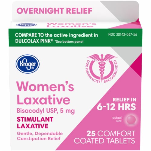 Kroger® Women's Stimulant Laxative Comfort Coated Tablets 5mg, 25