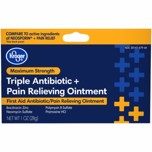 Ralphs Kroger Triple Antibiotic Pain Relief Ointment 1 Oz