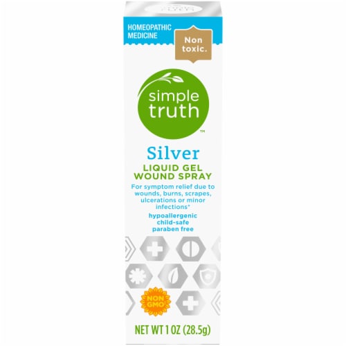 Simple Truth™ Silver Liquid Gel Wound Spray Perspective: front
