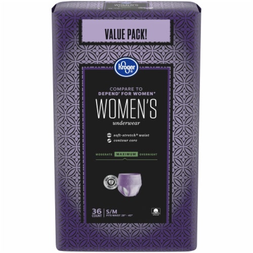 Kroger® Adult Incontinence Underwear for Women Maximum Absorbency S/M, with Odor & Leak Protection Perspective: front