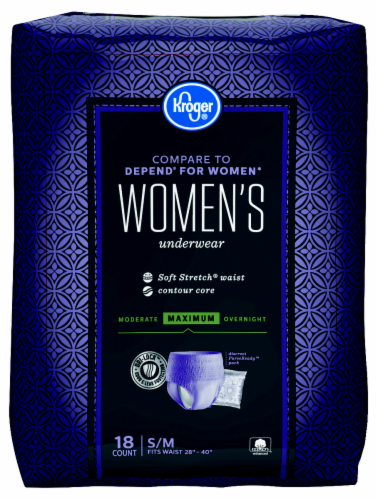 Kroger® S/M Maximum Absorbency Underwear for Women Perspective: front