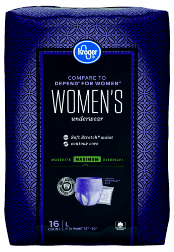 Kroger® L Maximum Absorbency Underwear for Women Perspective: front