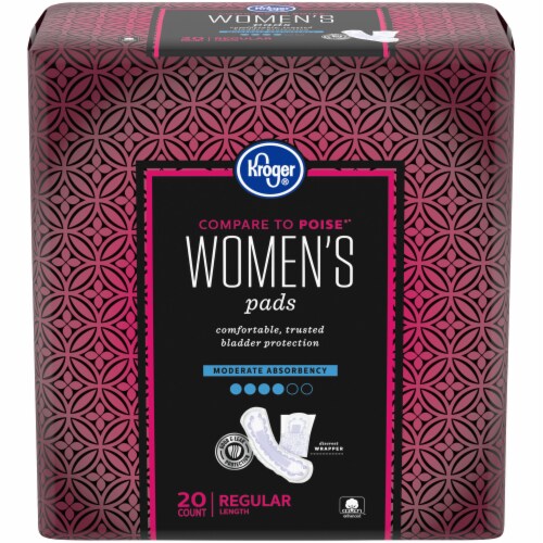 Kroger® Regular Length Moderate Absorbency Women's Incontinence Pads Perspective: front