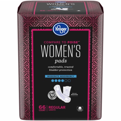 Kroger® Regular Length Moderate Absorbency Women's Incontinence Pads Perspective: front