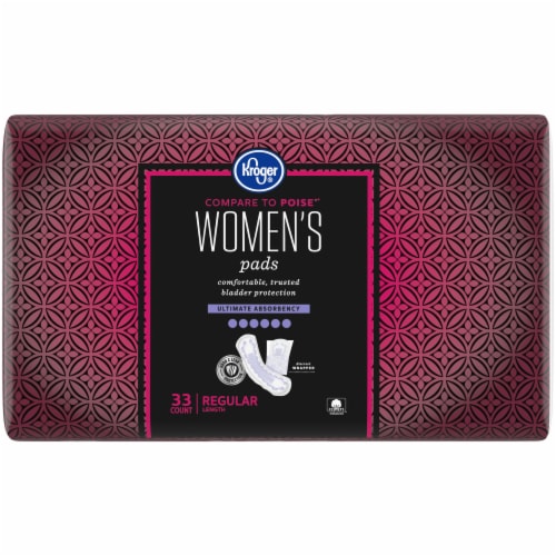 Kroger® Regular Length Ultimate Absorbency Women's Incontinence Pads Perspective: front