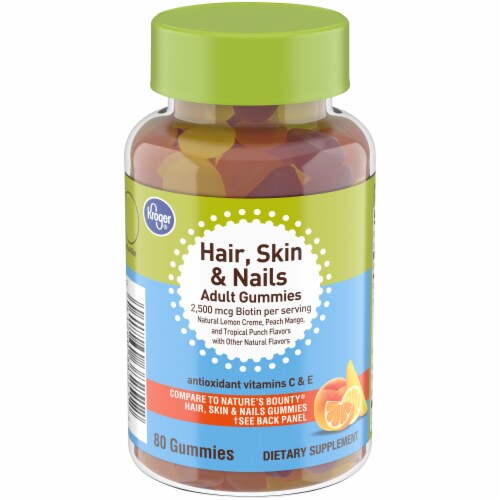 King Soopers Kroger U00ae Hair Skin Nails Adult Gummies 80