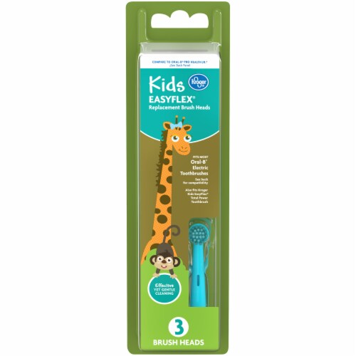 Kroger® Kids Easyflex® Replacement Brush Heads Perspective: front