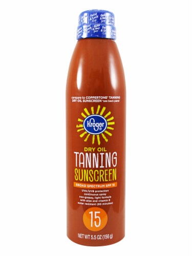 Kroger® Dry Oil Tanning Sunscreen SPF 15 Perspective: front