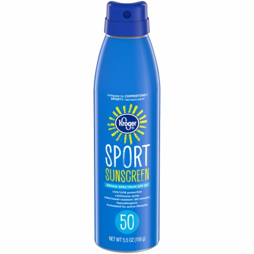 Kroger® Sport Sunscreen Spray SPF 50 Perspective: front