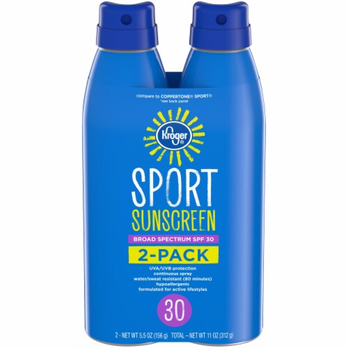 Kroger® Sport Sunscreen Spray SPF 30 Perspective: front