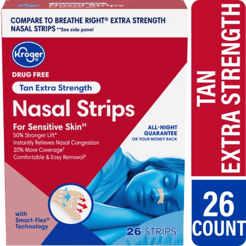 Kroger® Extra Strength Nasal Strips for Sensitive Skin Perspective: front