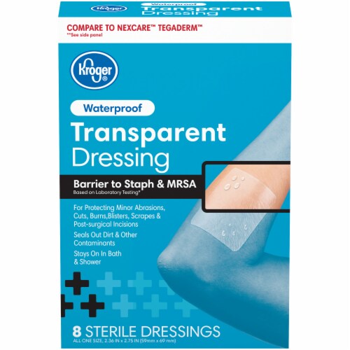 Kroger® Waterproof Transparent Dressing 8 Count Perspective: front