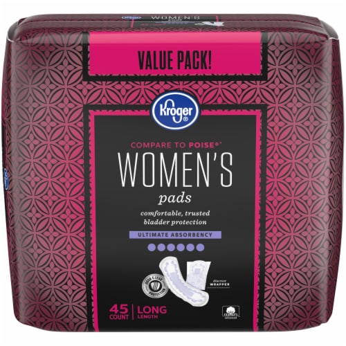 Kroger® Long Ultimate Absorbency Women's Incontinence Pads Perspective: front