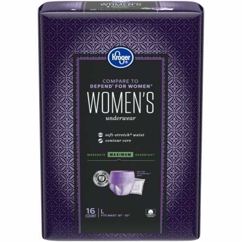 Kroger® Large Maximum Absorbency Women's Incontinence Underwear Perspective: front