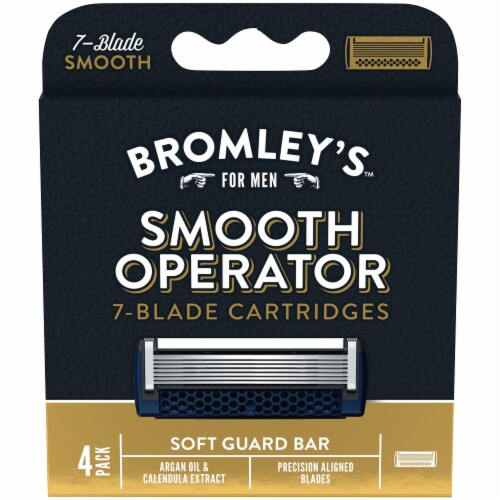 Bromley's™ for Men Smooth Operator 7-Blade Cartridges Perspective: front