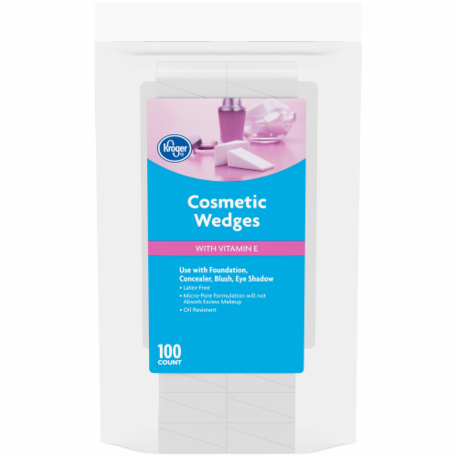 Kroger® Cosmetic Wedges with Vitamin E, 100 ct - Kroger