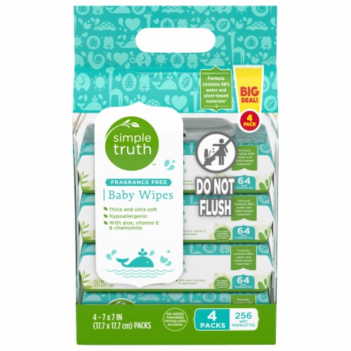 Simple Truth® Fragrance Free Baby Wipes BIG DEAL! Perspective: front