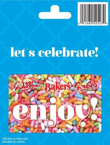Dillons Enjoy Gift Card Perspective: front