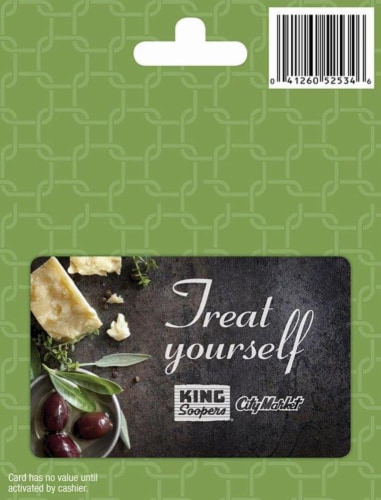 King Soopers Treat Yourself Gift Card Perspective: front