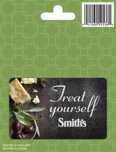 Smith's Treat Yourself Gift Card Perspective: front