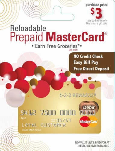 Prepaid Mastercard, Reloadable Debit Card