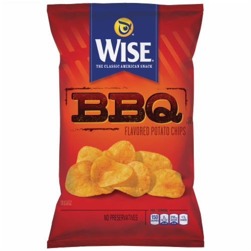 Wise® BBQ Flavored Potato Chips Perspective: front