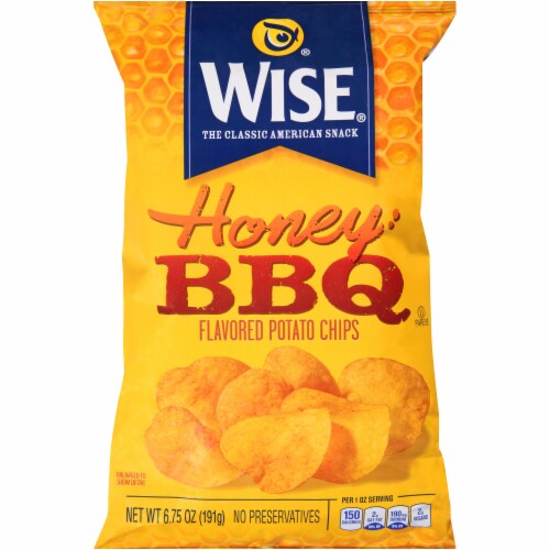 Wise® Honey BBQ Potato Chips Perspective: front