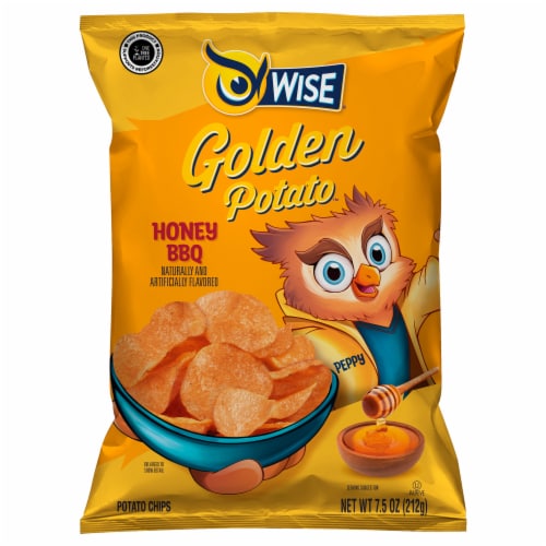Wise® Honey BBQ Potato Chips Perspective: front