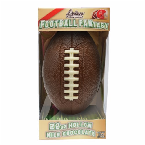 Palmer® Hollow Milk Chocolate Football Perspective: front