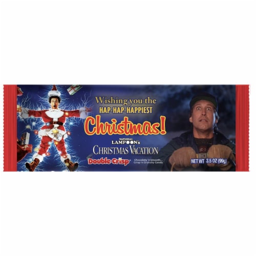 R.M. Palmer National Lampoon's Christmas Vacation Crisp 'n Crunchy Chocolate Bar Perspective: front