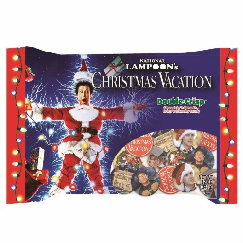 R.M. Palmer National Lampoon Christmas Vacation Double Crisp Chocolate Holiday Candy Bag Perspective: front