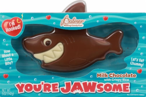 Palmer You're Jawsome Milk Chocolate with Crispy Rice Perspective: front