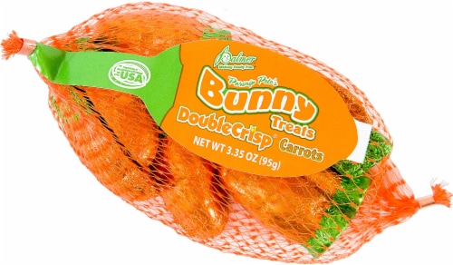 Palmer Parsnip Pete's Bunny Treats Double Crisp Chocolate Carrots Easter Candy Perspective: front