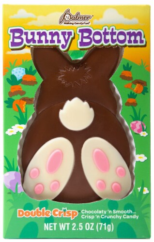 Palmer Double Crisp Chocolate Bunny Bottom Perspective: front