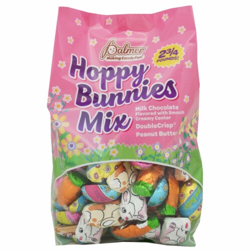 Palmer Hoppy Bunnies Mix Milk Chocolate Candy Perspective: front